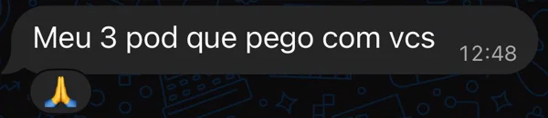 Cliente: “Meu 3º pod que pego com vocês”