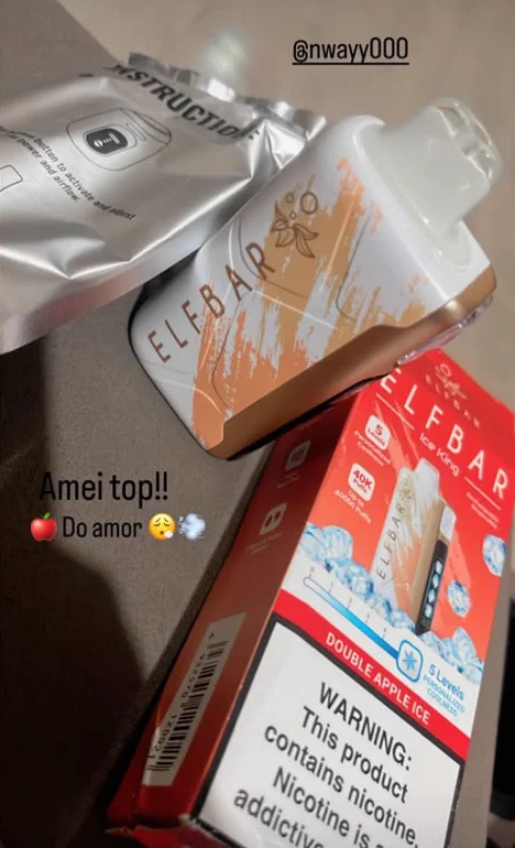 Cliente mostra o Elf Bar Ice King que recebeu: “Amei top!!”